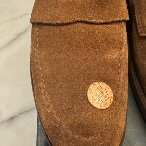 CROCKETT & JONES HARVARD LOAFER SNUFF SUEDE 8.5 UK 9.5 US - Picture 9 of 13